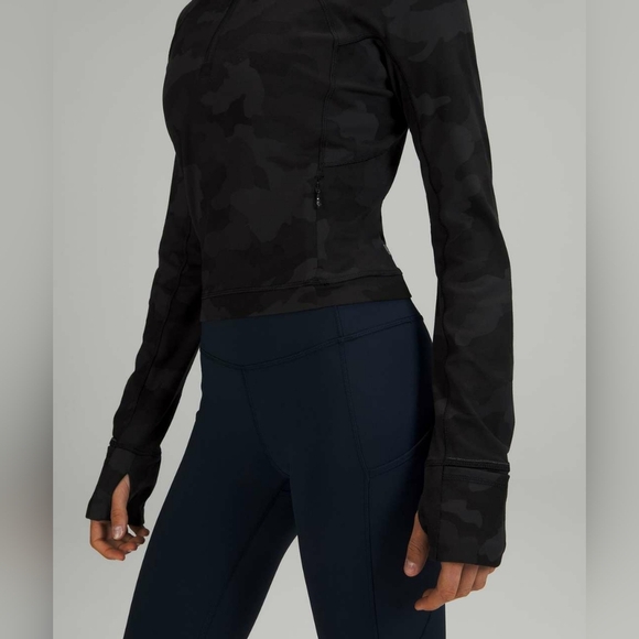 Lululemon Its Rulu Run Cropped Half-ZipHeritage 365 Camo Deep Coal Multi 6 - Picture 3 of 12